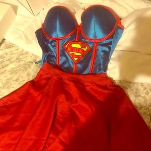 Super woman Halloween corset.